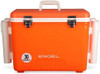 30qt Leak-Proof, Air Tight, Fishing Drybox Cooler with Built-in Fishing Rod Holders
