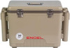 30qt Leak-Proof, Air Tight, Fishing Drybox Cooler with Built-in Fishing Rod Holders