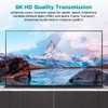 QGeeM 8K HDMI Cable HDMI 2.1 Wire for Xiaomi Xbox Serries X PS5 PS4 Chromebook Laptops 120Hz HDMI Splitter Digital Cable Cord 4K