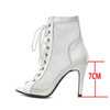 New Sexy High Heels Hollow Mesh Sandals Summer Fashion Trend Comfort Peep Toe Boots Stilettos Jazz Dance Female Shoes Plus Size