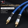 YYAUDIO Audio Cable Male to Male 75Ω Premium Coaxial Rca to Rca Male Stereo Cable Speaker Hifi Subwoofer Cable AV TV