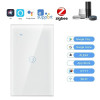 Zigbee Smart Touch Switch 1/2/3/4 Gang Zigbee App Remote Control Equipment Sharing Voice Control Us Standard Wifi Switch