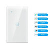 Zigbee Smart Touch Switch 1/2/3/4 Gang Zigbee App Remote Control Equipment Sharing Voice Control Us Standard Wifi Switch