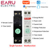 TUYA WiFi MCB Smart Circuit Breaker Over Current Under Voltage Protection Power Metering 1-63A Wireless Remote Control Switch