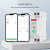 TUYA WiFi MCB Smart Circuit Breaker Over Current Under Voltage Protection Power Metering 1-63A Wireless Remote Control Switch