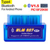 OBD2 Scanner ELM327 V1.5 PIC18F25K80 Bluetooth-compatible ELM 327 V2.1 WIFI Code Reader for Android PC OBD Car Diagnostic Tool