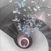 Butterfly ceiling chandelier living room home decoration loft spiral staircase hanging lamp dining room chrome kitxhen light