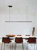 restaurant lights Nordic modern minimalist designer office long bar dining room chandeliers kitchen lamps LED Chandelier