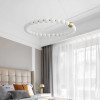 Round Ring Hanging Lamp Frosted Ball Ceiling Chandelier High Quality Living Room Dining Room Hanging Light Fixtures