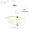 Round Ring Hanging Lamp Frosted Ball Ceiling Chandelier High Quality Living Room Dining Room Hanging Light Fixtures