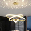 2022 Dining Chandelier, Circular Star Ceiling Lamp for Living Room, Table Lamp, Dining Room Lamp, Personality and Creativity