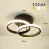 Household LED Chandelier Three Colors Lamp Modern Style Ceiling Lamp Bedroom Light Surface Installation AC 220V Dining Room Lamp
