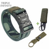 2022 Quick Release Pluggable Buckle Tactical Belt Tough Nylon Military Belt For Men Combat Durable Male Jeans Waistband Hunting