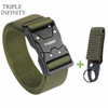 2022 Quick Release Pluggable Buckle Tactical Belt Tough Nylon Military Belt For Men Combat Durable Male Jeans Waistband Hunting