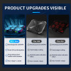 RGB Gaming Laptop Stand Air Cooler Notebook Stand Holder with 6 fans Cooling Fan Base Suit for 12-17 inch Laptop