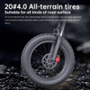 EKX X20 Electric Bike Mountain Moped Ebike 20 Inch Fat Tire 2000W 48V 35AH Men's Road EBike Electric Bicycle For Adults E Bikes
