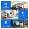 Tuya Smart WiFi Infrared Motion Detector Solar Outdoor PIR Wireless Strobe Siren Detector Sound Alarm Waterproof Remote Control