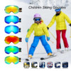 Benice Kids Ski Snowboard Goggles For Children UV400 Double layer Anti-fog Boy Girl Spherical Lens Big Snow Skiing Glasses