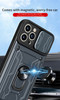 Hybrid Heavy Duty Armor Case Card Pocket for iPhone 15 Pro Max 15Plus 15Pro 15 14 13 12 11 XR 7 8 Plus Magnetic Car Holder Cover