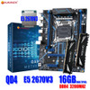 HUANANZHI QD4 X99 Motherboard set with combo kit XEON LGA2011-3 E5 2670 V3 16GB 3200MHz (2*8GB) DDR4 Desktop Memory NVME USB 3.0