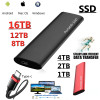 Original SSD Type-C External 1TB Hard Drive  USB3.0 High-speed 2TB  SSD large storage Portable hard drive For Laptops/mac/phones