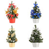Christmas Tree Ornaments Mini Christmas Tree Ornaments Artificial New Year Decorations Holiday Party Dress-Up Supplies