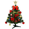 30/45/60CM Tabletop Artificial Christmas Tree with LED Lights Navidad Xmas Trees with Ornaments Gifts Festival Supplies for Home