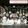 Christmas Window Sticker Merry Christmas Decorations For Home 2023 Cristmas Ornament Xmas Navidad Natal Gifts New Year 2024