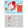 Christmas Glass Stickers Home Decor Ornaments Xmas Snowflake Santa Claus Door Shop Window Sticker New Year Christmas Decoration