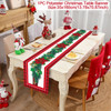 Christmas Table Runner Merry Christmas Decoration for Home Xmas Party Decor 2023 Navidad Notal Noel Ornament Happy New Year 2024