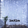 3M Christmas Ornament LED Fairy String Curtain Lights Garland Festoon Christmas Decor for Home New Year 2023 Xmas 2022 Navidad