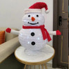 Indoor Outdoors Garden Christmas Snowman Lantern Ornament Lamp LED Lawn Foldable Lantern Christmas Decoration Snowman
