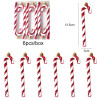 6pcs Christmas Lollipop Candy Cane Pendant Xmas Tree Hanging Ball Ornaments Christmas Decorations for Home 2024 New Year Gift