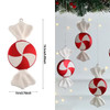 1pc Christmas Hanging Candy Balls Red White Candy Cane Pendant Home Party Christmas Tree Decorations Xmas Navidad New Year 2024