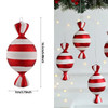 1pc Christmas Hanging Candy Balls Red White Candy Cane Pendant Home Party Christmas Tree Decorations Xmas Navidad New Year 2024