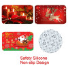 Merry Christmas Decorations for Home Elk Doormat Navidad Ornament New Year 2024 Gifts Xmas Party Decor Natal Noel 2023 Rug Mat