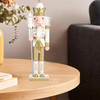 Christmas Nutcracker Wooden Puppet Traditional Outdoor Decorations Statuette Xmas Soldier Nutcrackers Figures Woody Toy 50 cm