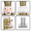 Christmas Nutcracker Wooden Puppet Traditional Outdoor Decorations Statuette Xmas Soldier Nutcrackers Figures Woody Toy 50 cm
