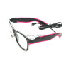 Cool Fashion Double Colors EL Glasses EL Wire Glowing Glasses Neon LED Light Up Sunglasses Glow Party Decorative Glasses