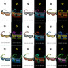 Glowing Glasses LED Gafas Luminous Bril Neon Christmas Glow Sunglasses Flashing Light Glass for Party Supplies Prop Costumes New