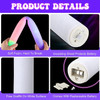 60pcs LED Foam Glow Sticks Flashing Glow Batons Cheer Tube Glow in The Dark Wedding Party Supplies 3 Modes Flashing Stick Toys