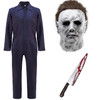 Halloween Costume Michael Myers Cosplay Costume Jumpsuits Man Bleach Outfits Bodysuit Mask Knife Halloween Costume for Adult