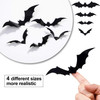 Halloween 3D Bats Decoration Plastic Bat Wall Stickers for Home Window Decor Yard Sign Outdoor Lawn Spooky Party Supplies