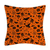 2022 New Linen Halloween Fall Cushion Cover 18Inch Trick or Treat Farmhouse Cat Witch Home Throw Pillow Covers for Couch Decor