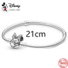 New 925 sterling silver Mickey Minnie Vinnie Charm of ley 925 Chain Beaded Fit Original Bracelet DIY Pendant Ladies Jewelry