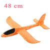 48cm Large EVA Foam Aircraft Toy Hand Throw Flight Glider Aircraft Airplane DIY Model Toy Throwing Roundabout Airplane Kid Gifts