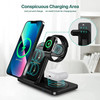 3 in 1 Wireless Charger Stand Pad For iPhone 14 13 12 11 X Max Foldable Fast Charging Station Dock For IWatch 8 7 SE AirPods Pro