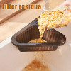 Kitchen Sink Filter Basket Corner Drain Strainer Basket Triangular Sink Storage Multi-Functional Hanging Filtering Draining Rack