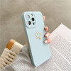 Ottwn Candy Color Silicone Phone Case For iPhone 14 Pro Max 11 12 13 Pro X XR XS Max 7 8 Plus Cute Love Heart Frame Soft Cover