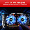 RX 580 Graphics Card Gaming Video Card Dual Fan 8GB Computer Graphics Card 1257/1340MHz Radiator Tube for Computer Desktop Game